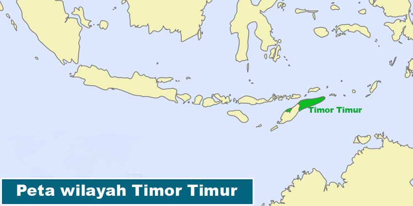 Peta wilayah Timor Timur