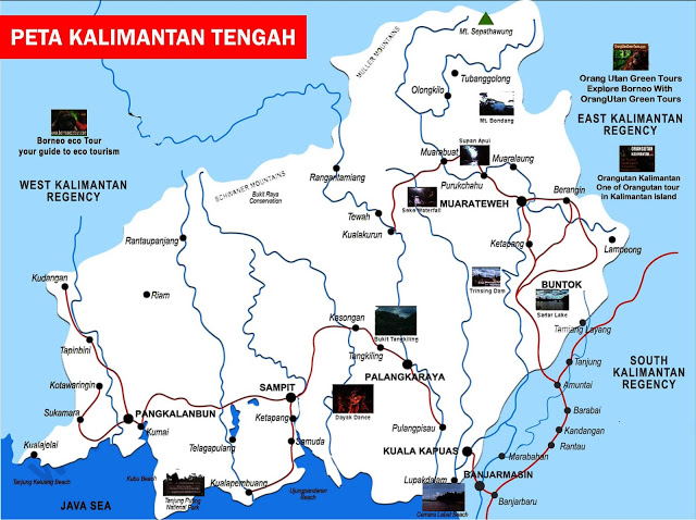 Peta Kalimantan Tengah