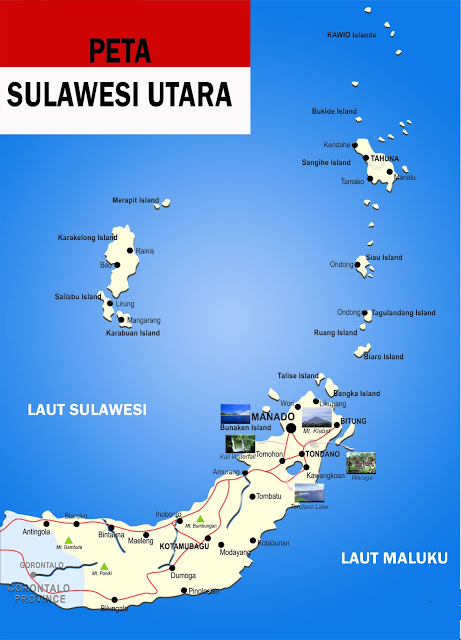 Peta Sulawesi Utara