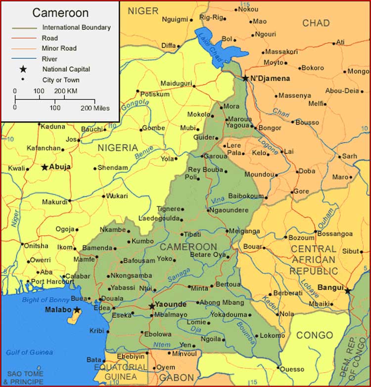 Peta Kamerun 1 Peta Kamerun