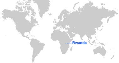 Peta Letak Rwanda