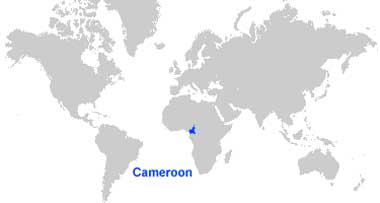 Peta Kamerun 3 Peta letak Kamerun