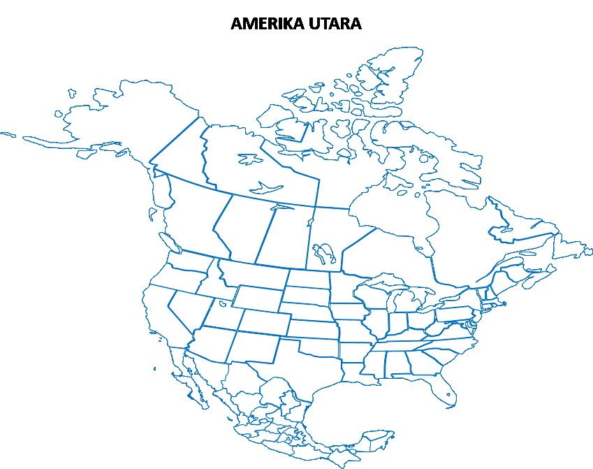 Peta Buta Amerika Utara