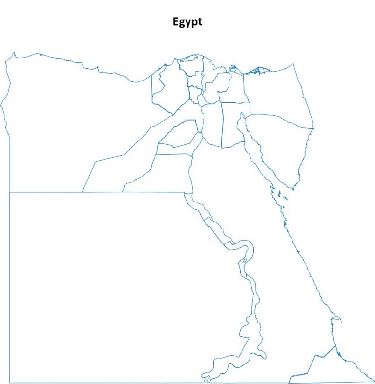 Peta Buta Negara Mesir (Egypt) | Sejarah Negara Com