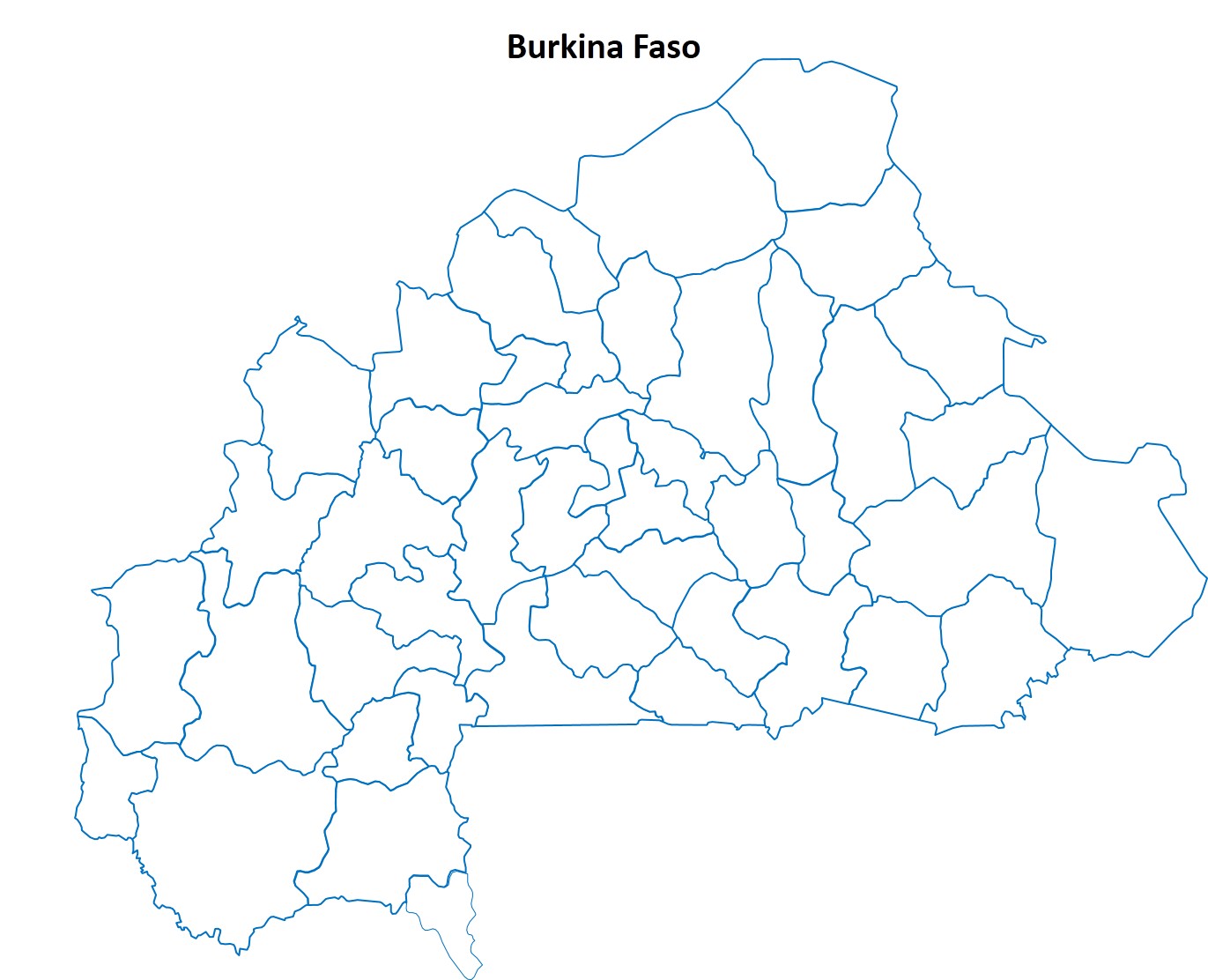 Peta buta Burkina Faso