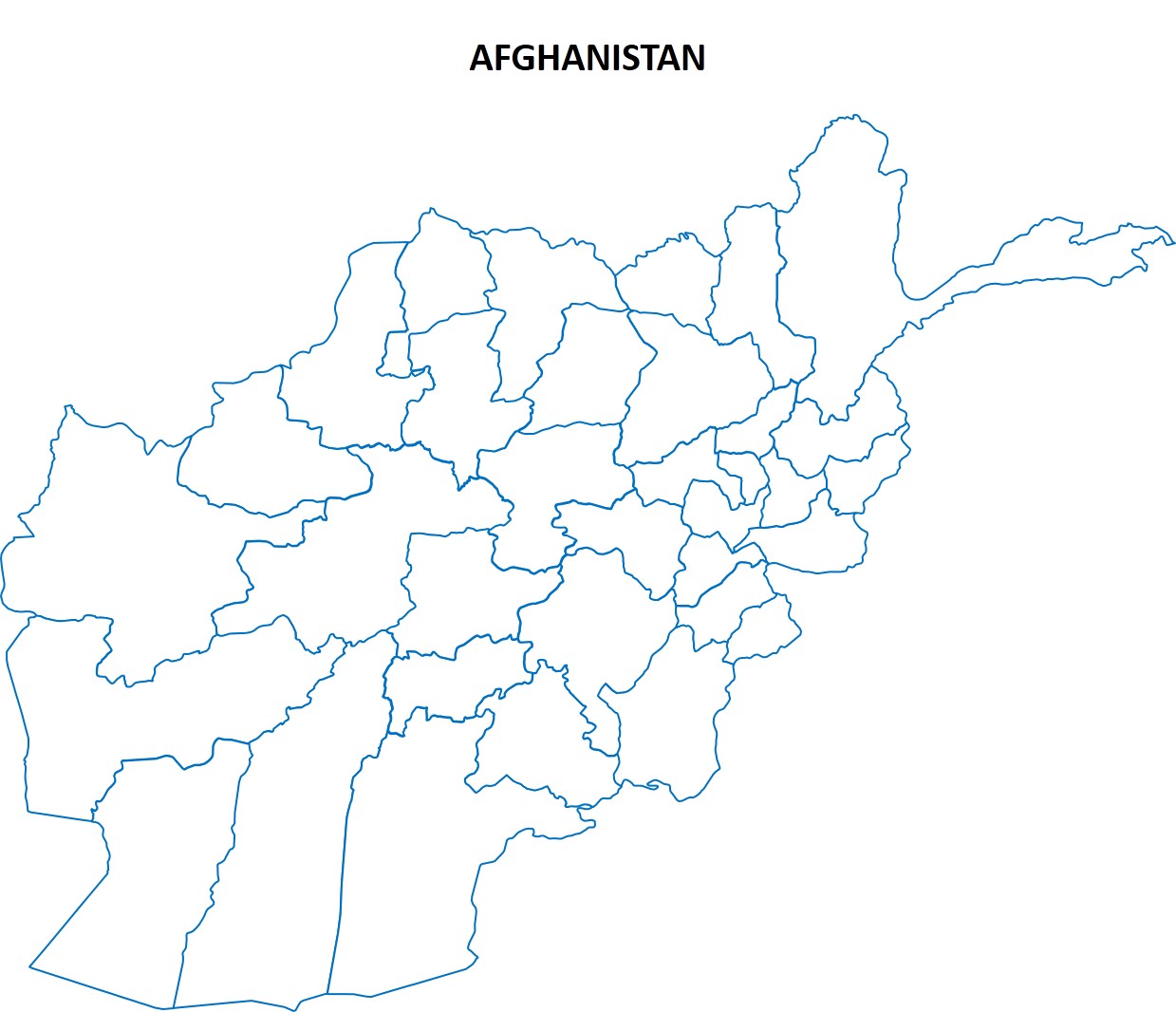 Peta buta afghanistan