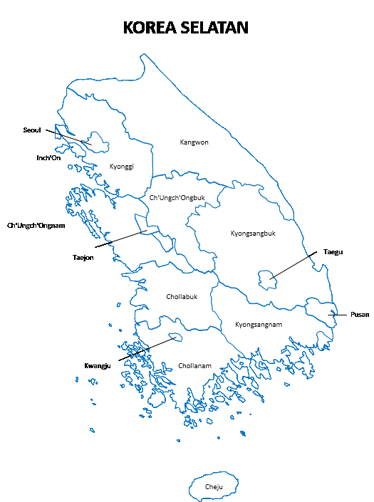 Peta politik Korea Selatan