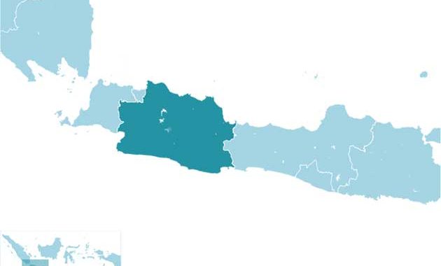 Jawa Tengah: sejarah, daftar kabupaten dan kota 1 Peta lokasi Jawa Tengah