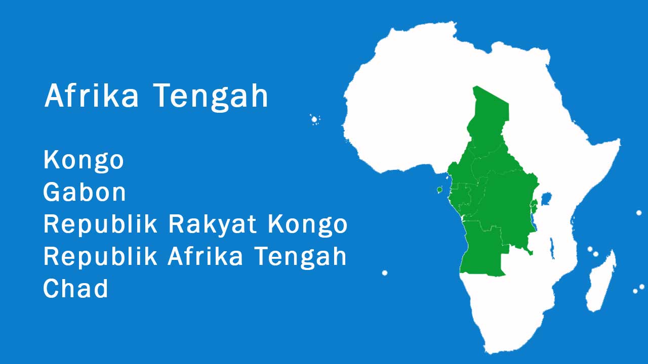 Peta Lokasi Afrika Tengah