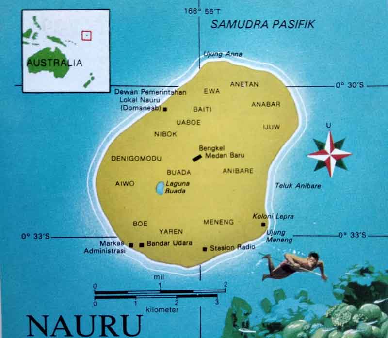 Nauru, Negara Kecil di Selatan Khatulistiwa