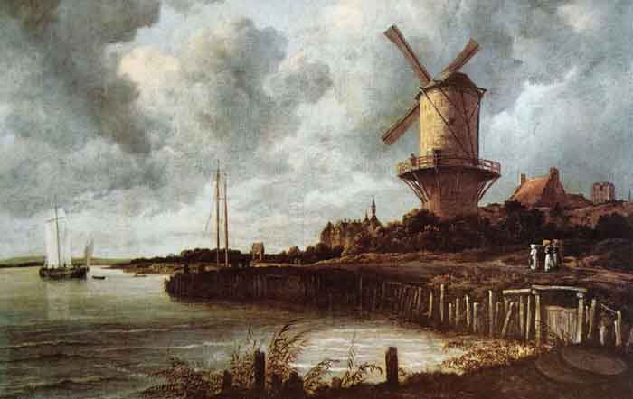 Lukisan kincir angin oleh Jacob van Ruisdael 1667