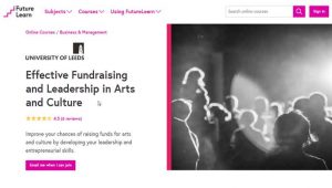 Effective Fundraising and Leadership in Arts and Culture