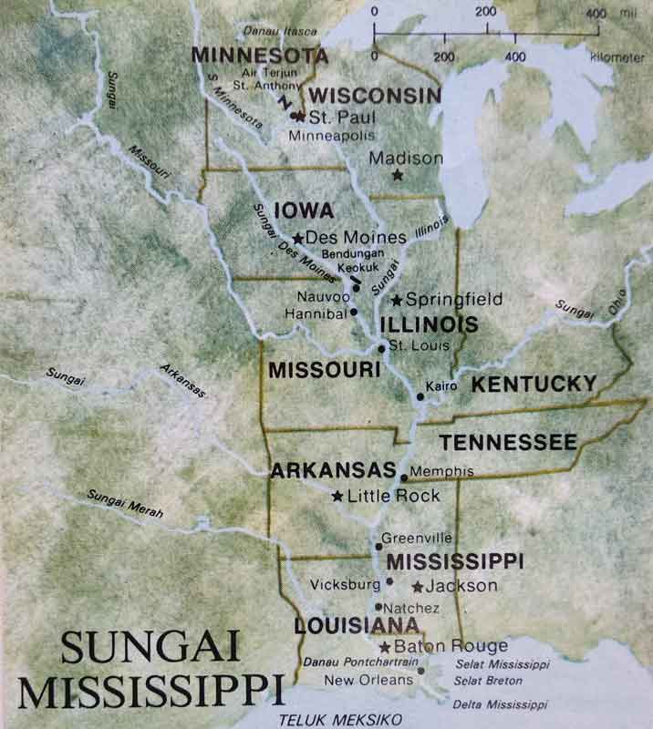 Peta Sungai Mississippi