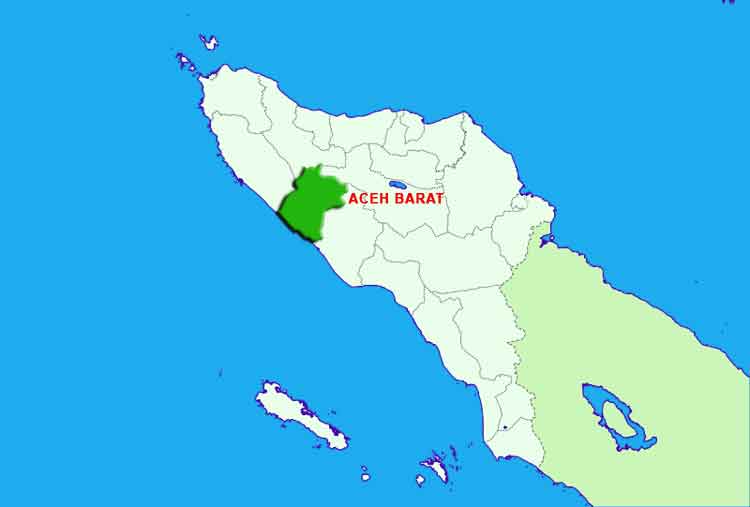 Peta Lokasi Kabupaten Aceh Barat