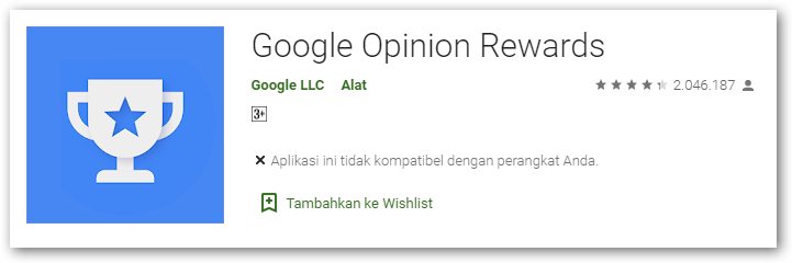 Google Opinion Rewards aplikasi google yang menghasilkan uang