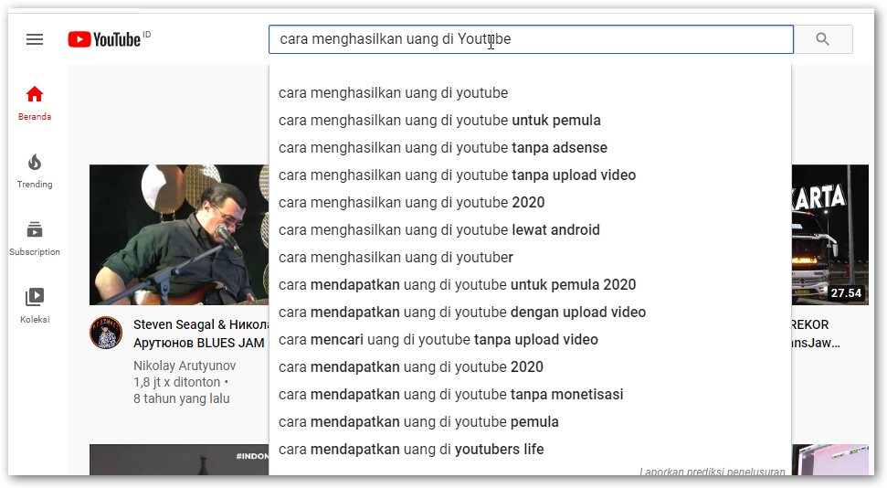 Riset Keyword di Youtube