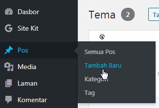 menambahkan posting baru di wordpress