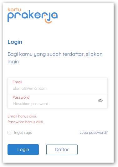 prakerja login