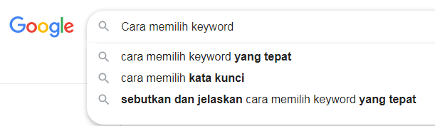 google suggest long tail keyword