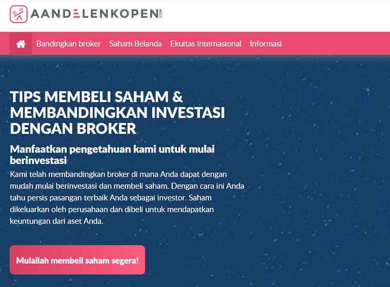 Membeli Saham Aandelen Kopen