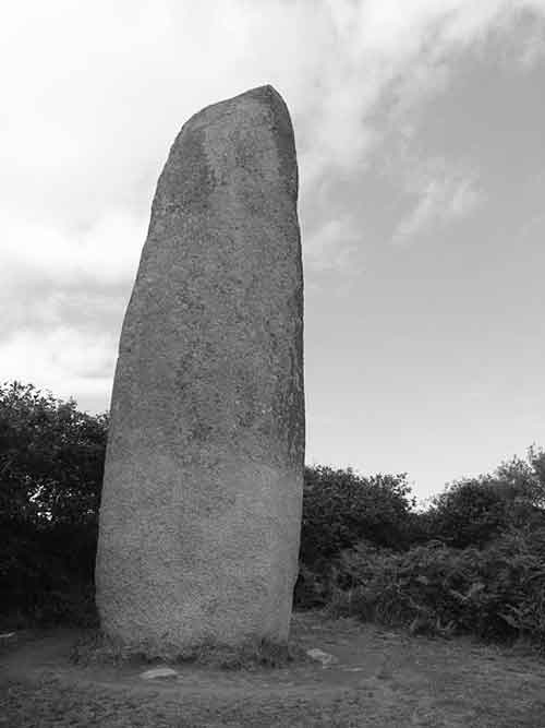 Menhir 1 Menhir Kerloas, Bretagne, Prancis.