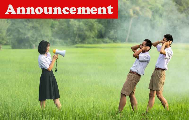 Contoh Announcement