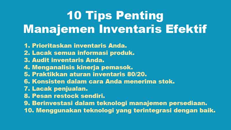 10 Tips Penting Manajemen Inventaris Efektif