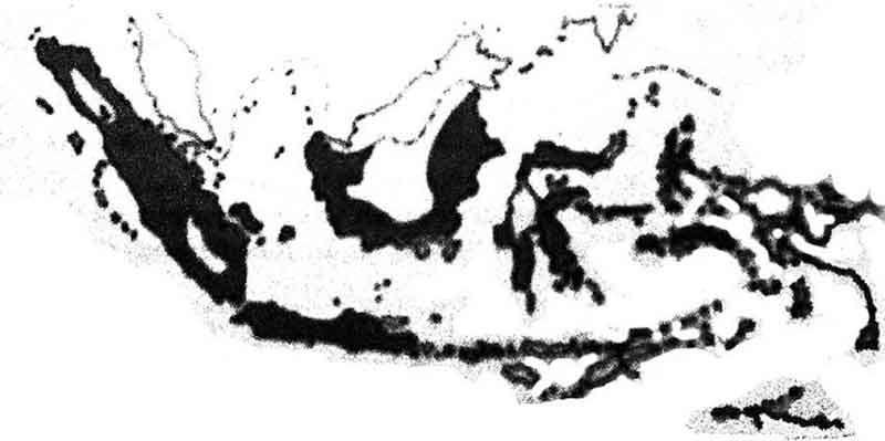 Map of areas influenced by Islam in the 18th century