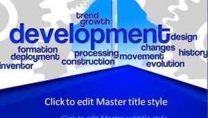 Slide 1 Template PowerPoint Development Gratis