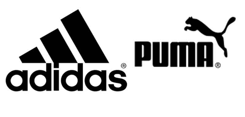 logo adidas dan puma