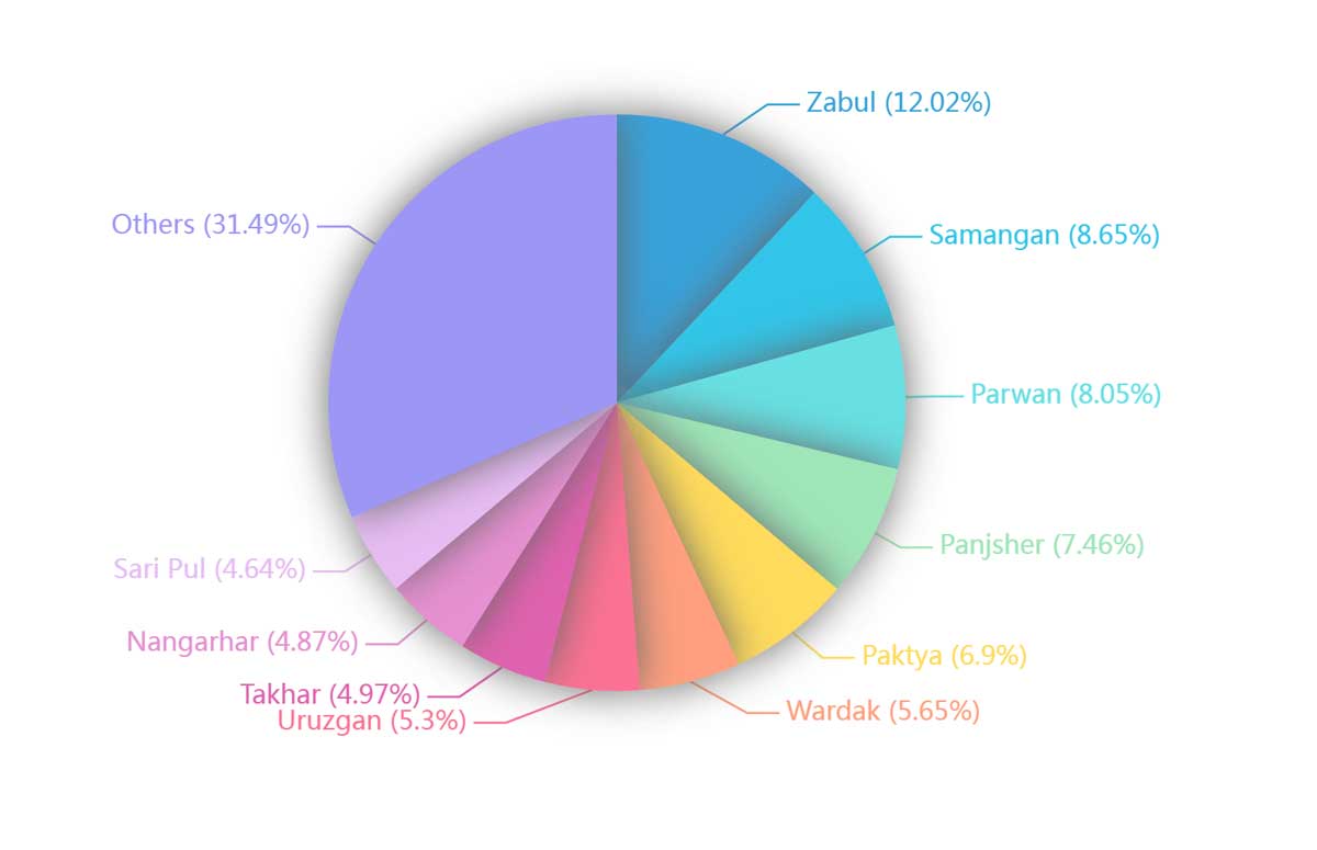 Afghanistan Pie Chart