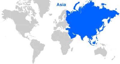 asia map location