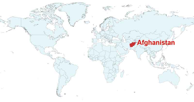 afghanistan location map